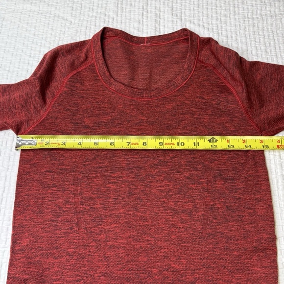 Lululemon Long Sleeve Swiftly Tech Women's Sz 6 Heathered Red Running Gym Yoga - Picture 11 of 13